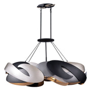 George Kovacs P1335-780 Metalo Misto Six Light Island Pendant, Brass/ Cola Grey / Matte Black Alternate Image.jpg