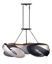 George Kovacs P1335-780 Metalo Misto Six Light Island Pendant, Brass/ Cola Grey / Matte Black Alternate Image 2.jpg