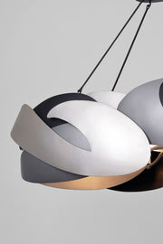 George Kovacs P1335-780 Metalo Misto Six Light Island Pendant, Brass/ Cola Grey / Matte Black Alternate Image 3.jpg