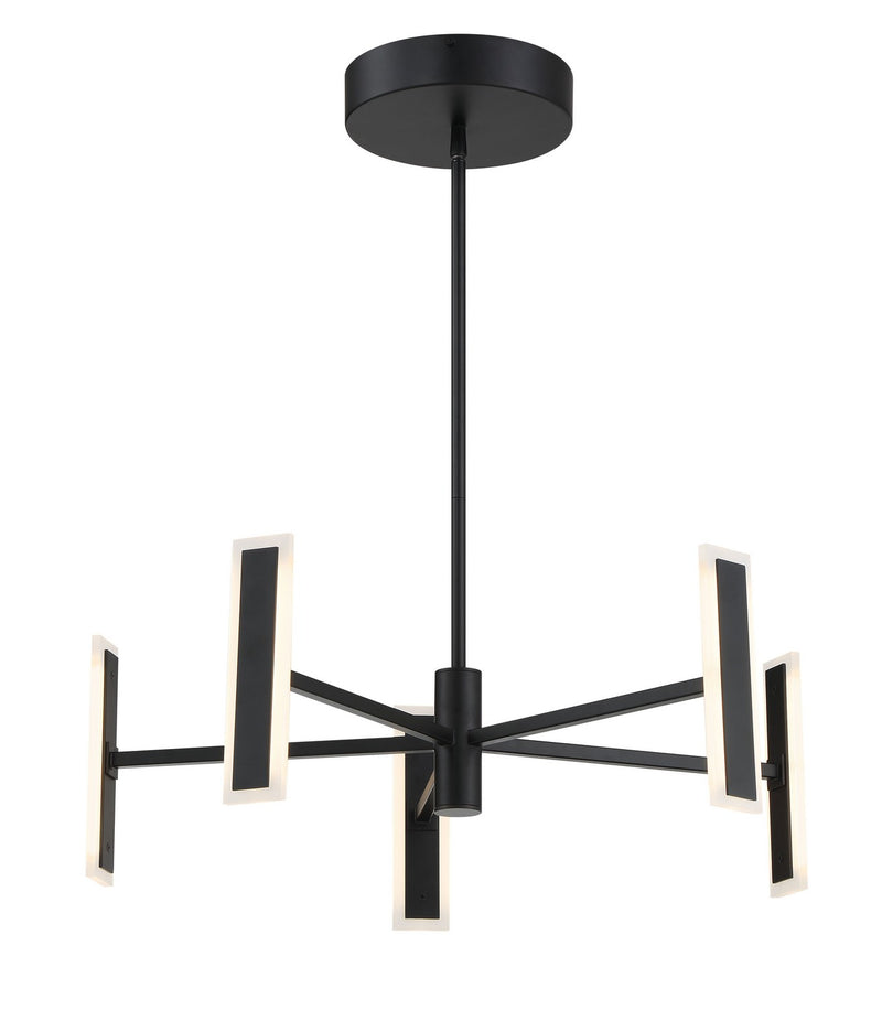 George Kovacs P1415-66A-L Edge LED Chandelier, Coal Alternate Image.jpg