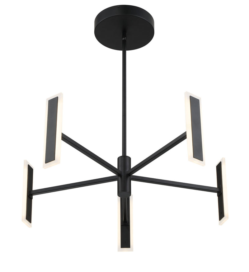 George Kovacs P1415-66A-L Edge LED Chandelier, Coal Alternate Image 3.jpg
