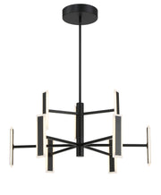 George Kovacs P1419-66A-L Edge LED Chandelier, Coal Alternate Image.jpg