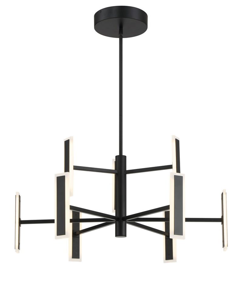George Kovacs P1419-66A-L Edge LED Chandelier, Coal Alternate Image.jpg