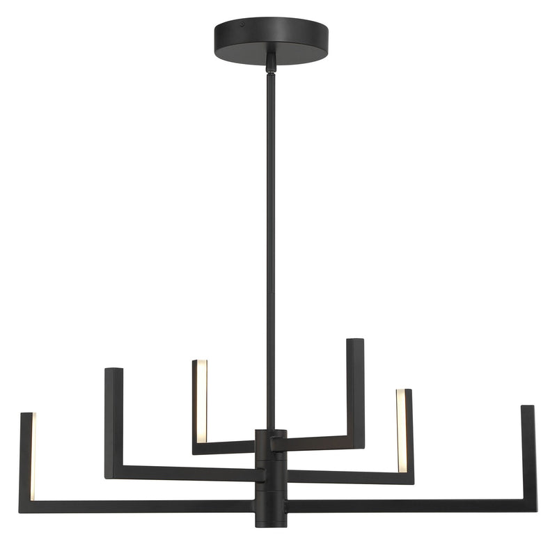 George Kovacs P1476-66A-L Articular LED Chandelier, Coal Alternate Image 2.jpg