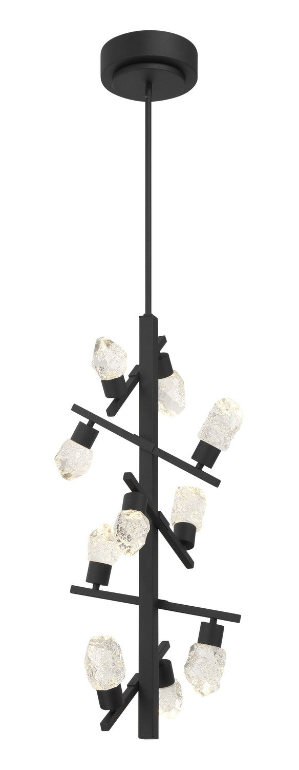 George Kovacs P1536-066-L Kosmyc LED Foyer Pendant, Sand Black Alternate Image.jpg