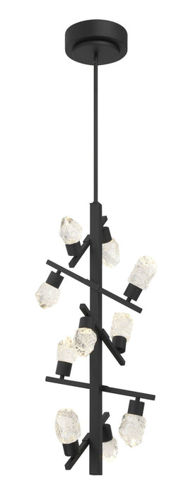 George Kovacs P1536-066-L Kosmyc LED Foyer Pendant, Sand Black Alternate Image.jpg