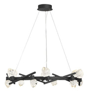 George Kovacs P1537-066-L Kosmyc LED Chandelier, Sand Black Alternate Image.jpg