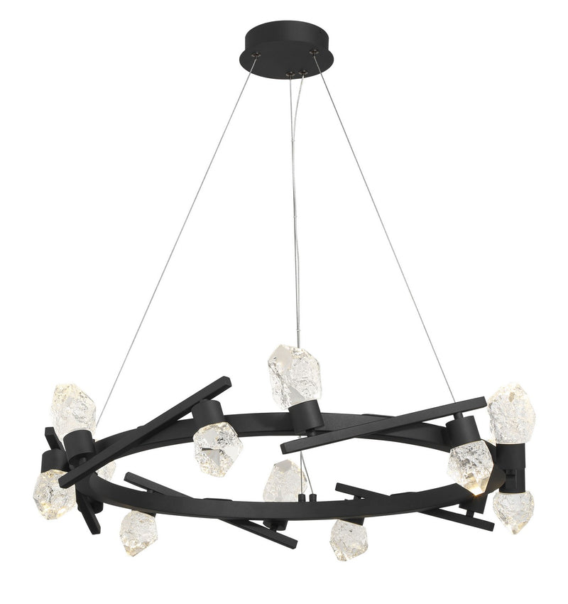 George Kovacs P1537-066-L Kosmyc LED Chandelier, Sand Black Alternate Image 2.jpg