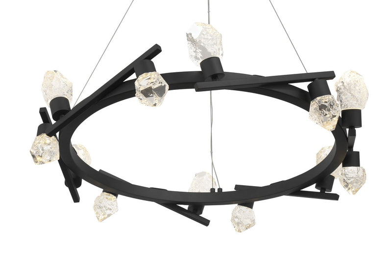 George Kovacs P1537-066-L Kosmyc LED Chandelier, Sand Black Alternate Image 3.jpg