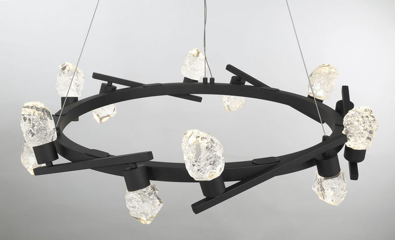George Kovacs P1537-066-L Kosmyc LED Chandelier, Sand Black Alternate Image 4.jpg