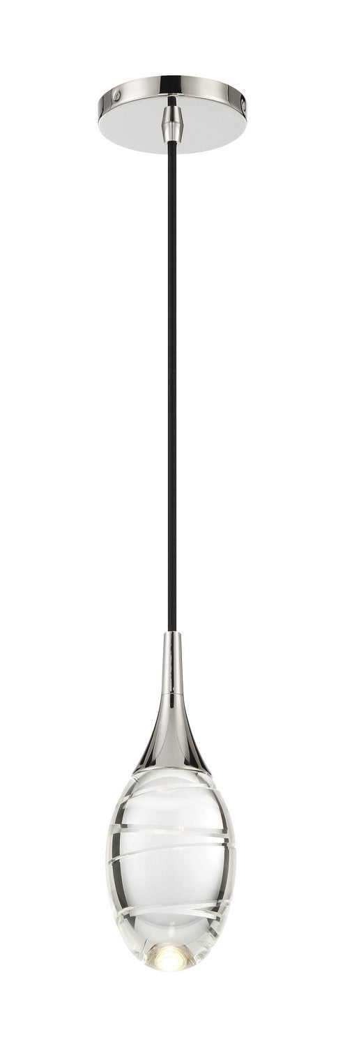 George Kovacs P5592-613-L Hail LED Mini Pendant, Polished Nickel Alternate Image.jpg