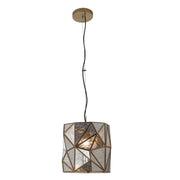 Metropolitan N1691-863 Geo-Gem One Light Mini Pendant, Brass Antique Alternate Image.jpg