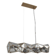 Metropolitan N1696-863 Geo-Gem Six Light Island Pendant, Brass Antique Alternate Image.jpg