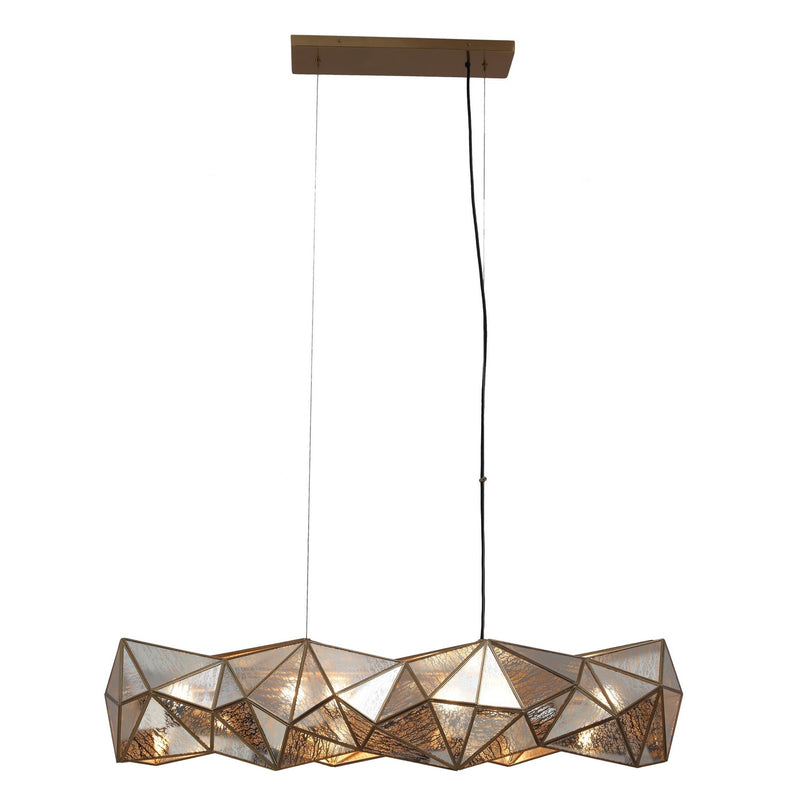 Metropolitan N1696-863 Geo-Gem Six Light Island Pendant, Brass Antique Alternate Image 2.jpg