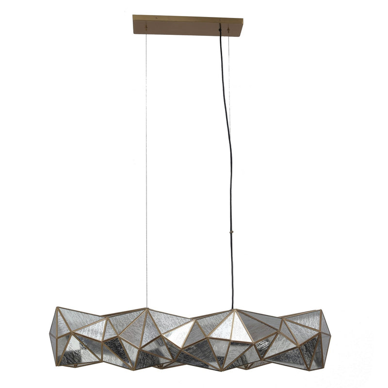 Metropolitan N1696-863 Geo-Gem Six Light Island Pendant, Brass Antique Alternate Image 3.jpg