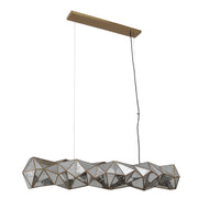 Metropolitan N1697-863 Geo-Gem Six Light Island Pendant, Brass Antique Alternate Image.jpg