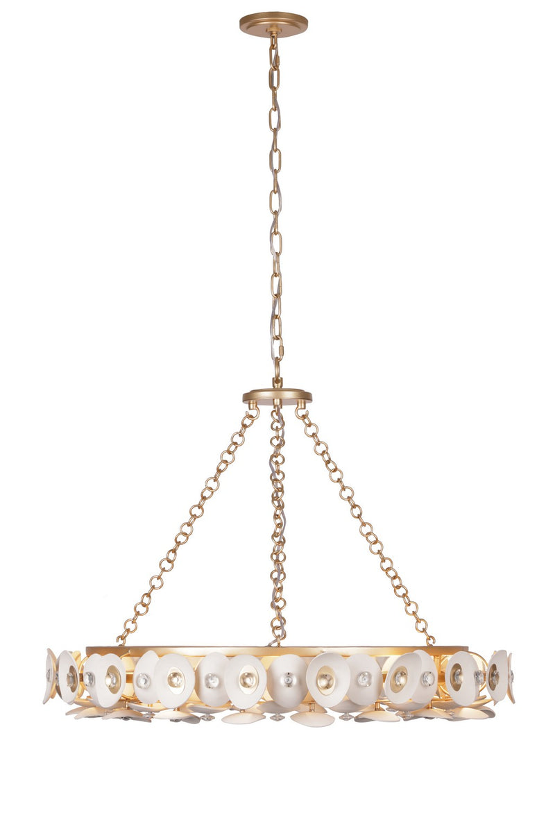 Metropolitan N1865-760 Niu Ten Light Pendant, Coconut Shell Gold / Coconut Shell White Alternate Image.jpg