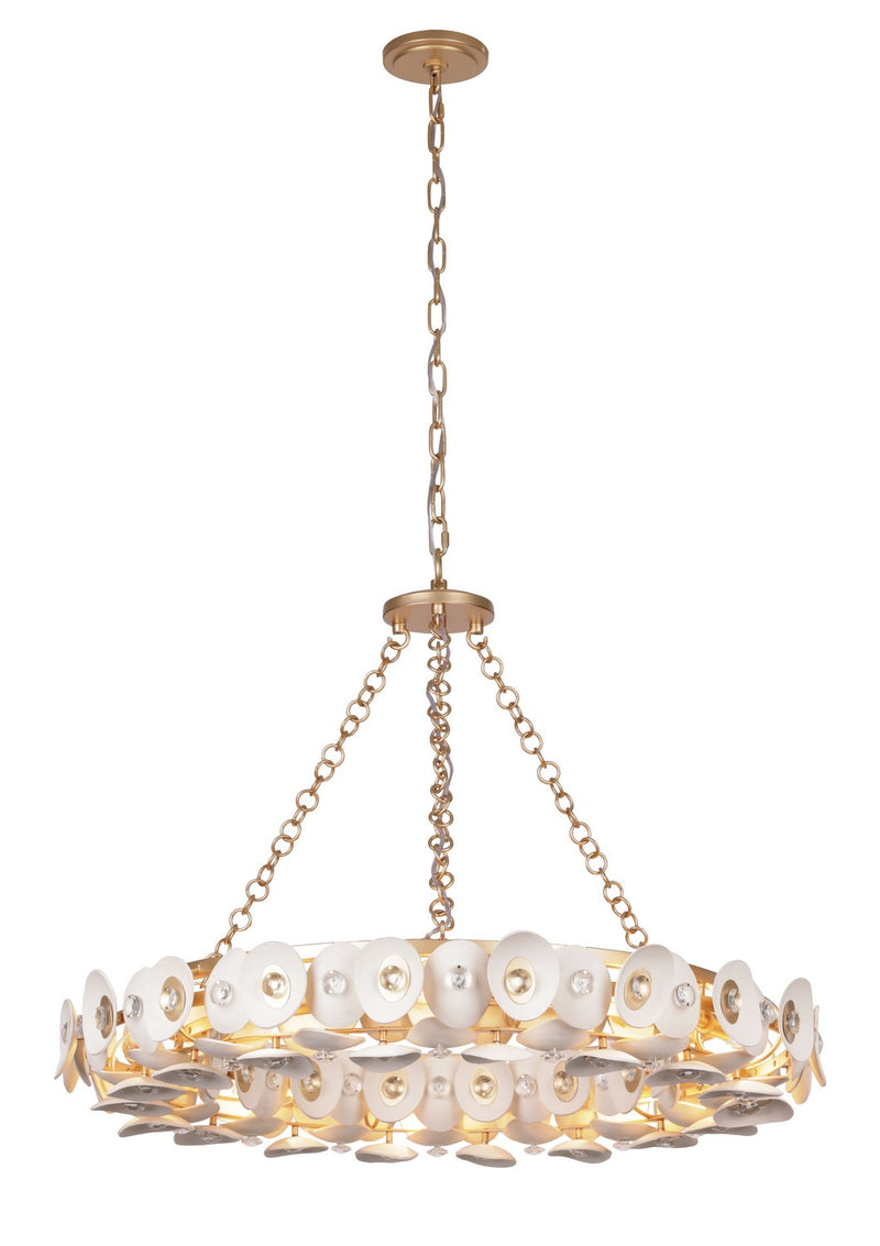 Metropolitan N1865-760 Niu Ten Light Pendant, Coconut Shell Gold / Coconut Shell White Alternate Image 2.jpg