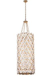 Metropolitan N1866-760 Niu 12 Light Foyer Pendant, Coconut Shell Gold / Coconut Shell White Alternate Image.jpg