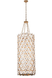 Metropolitan N1866-760 Niu 12 Light Foyer Pendant, Coconut Shell Gold / Coconut Shell White Alternate Image 3.jpg