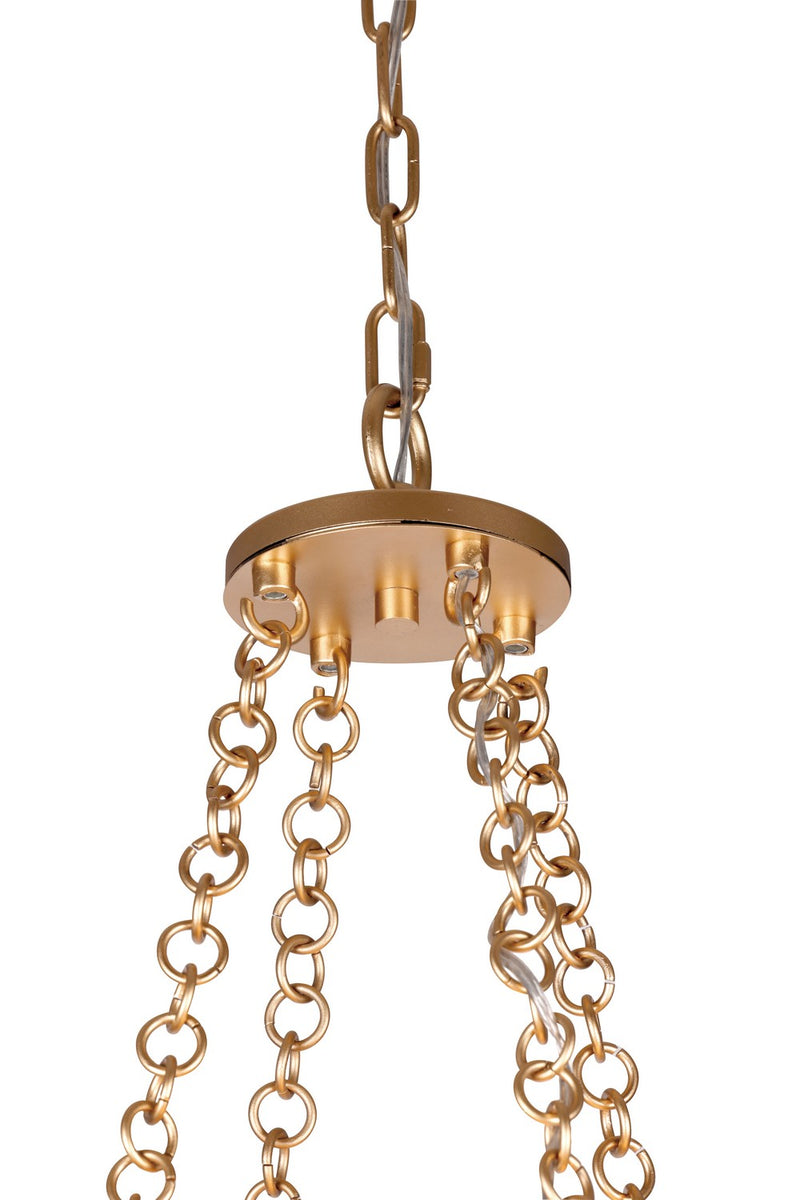 Metropolitan N1866-760 Niu 12 Light Foyer Pendant, Coconut Shell Gold / Coconut Shell White Alternate Image 4.jpg