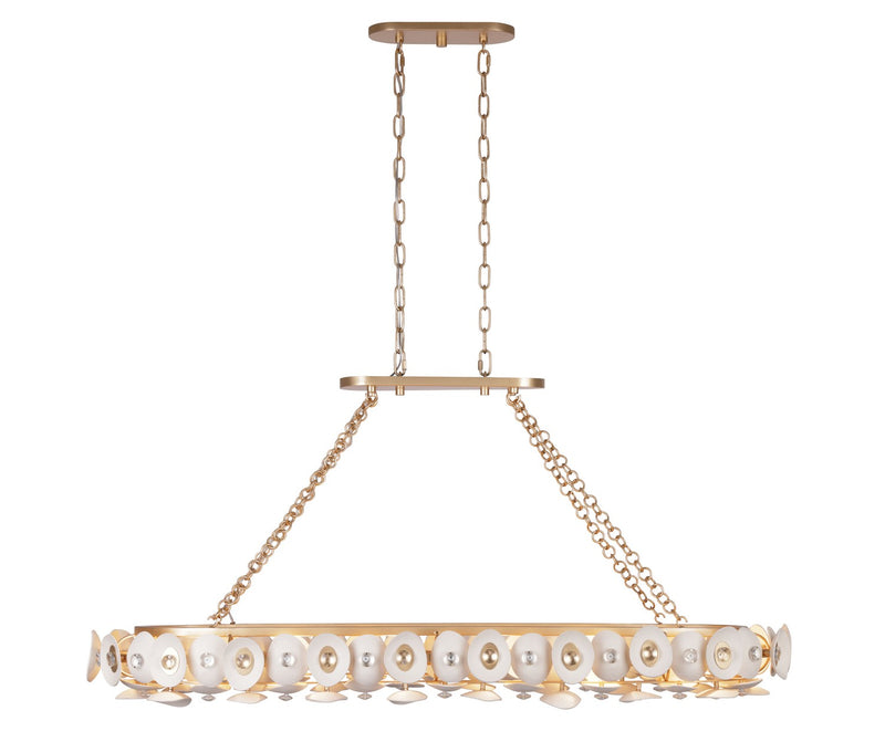 Metropolitan N1869-760 Niu 14 Light Island Pendant, Coconut Shell Gold / Coconut Shell White Alternate Image.jpg