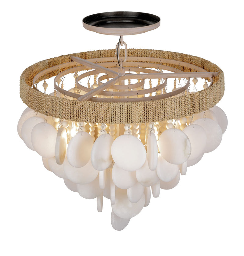 Metropolitan N1914-759 Aurelia'S Cove Four Light Semi Flush Mount, Natural White Alternate Image 2.jpg