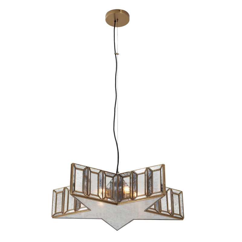 Minka Lavery 2192-863 Luce Stellare Five Light Pendant, Brass Antique Alternate Image 2.jpg