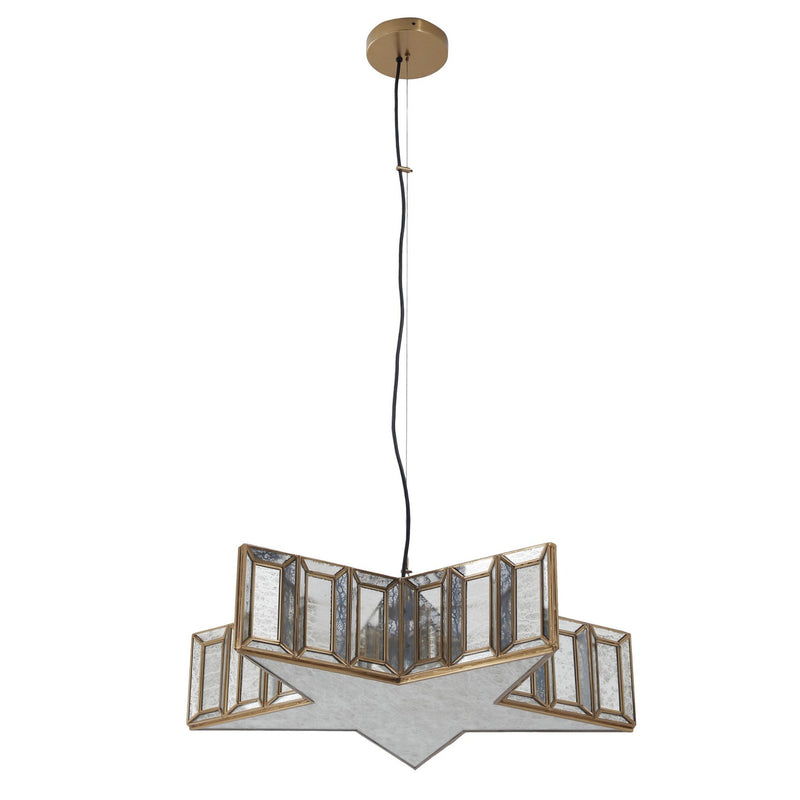 Minka Lavery 2192-863 Luce Stellare Five Light Pendant, Brass Antique Alternate Image 3.jpg