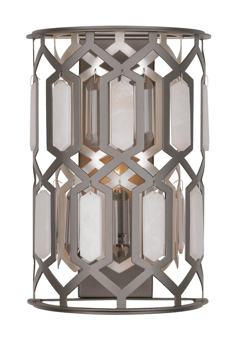 Minka Lavery 3582-795 Hexly One Light Wall Sconce, Coal And Brass Alternate Image 2.jpg