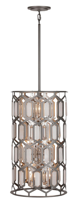 Minka Lavery 3586-795 Hexly Nine Light Foyer Pendant, Coal And Brass Alternate Image 3.jpg