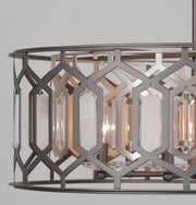 Minka Lavery 3587-795 Hexly Six Light Pendant, Coal And Brass Alternate Image 4.jpg