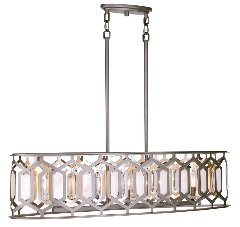 Minka Lavery 3588-795 Hexly Five Light Island Pendant, Coal And Brass Alternate Image 3.jpg