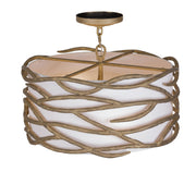 Minka Lavery 3715-788 Branch Reality Four Light Semi Flush Mount, Textured Ashen Gold Alternate Image 3.jpg