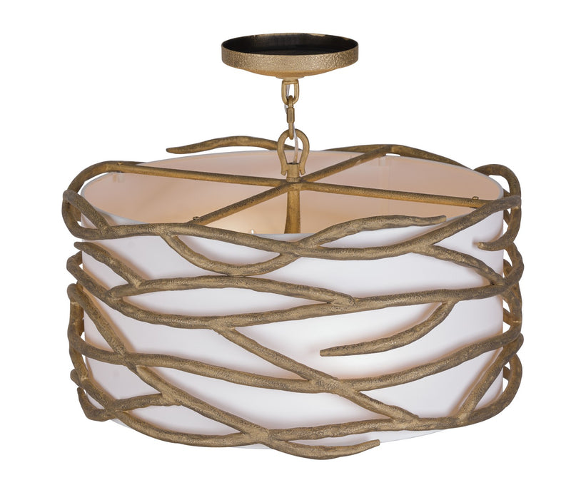 Minka Lavery 3715-788 Branch Reality Four Light Semi Flush Mount, Textured Ashen Gold Alternate Image 3.jpg