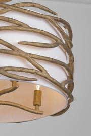 Minka Lavery 3715-788 Branch Reality Four Light Semi Flush Mount, Textured Ashen Gold Alternate Image 4.jpg