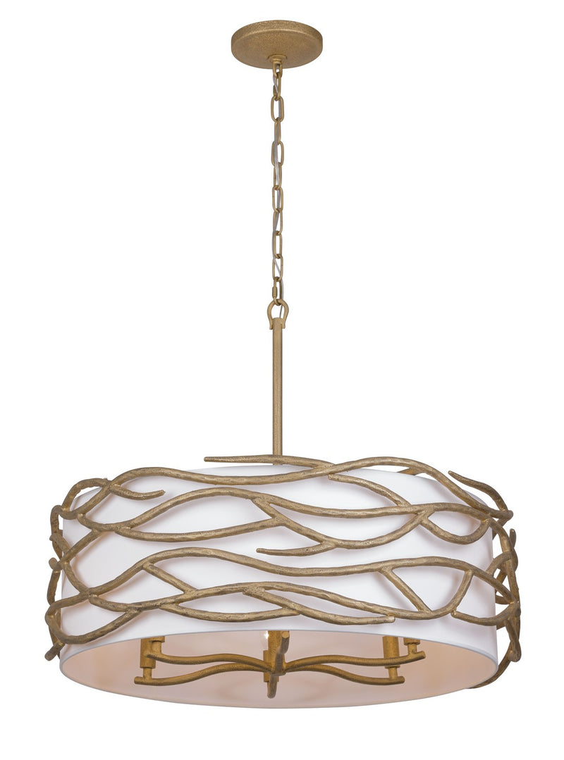 Minka Lavery 3718-788 Branch Reality Six Light Pendant, Textured Ashen Gold Alternate Image.jpg