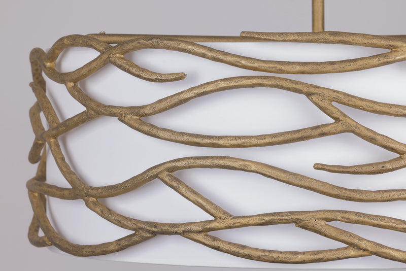 Minka Lavery 3718-788 Branch Reality Six Light Pendant, Textured Ashen Gold Alternate Image 4.jpg