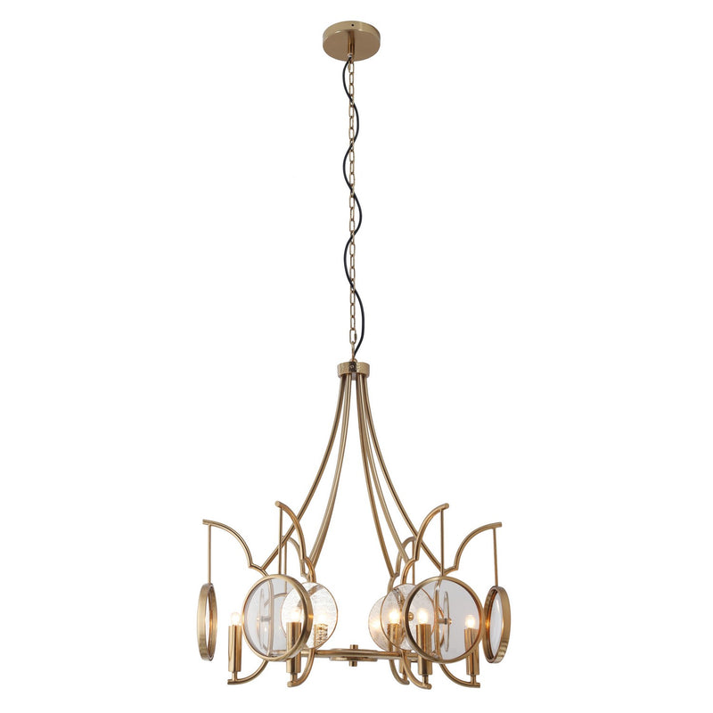 Minka Lavery 3816-863 Into Focus Six Light Chandelier, Brass Antique Alternate Image.jpg