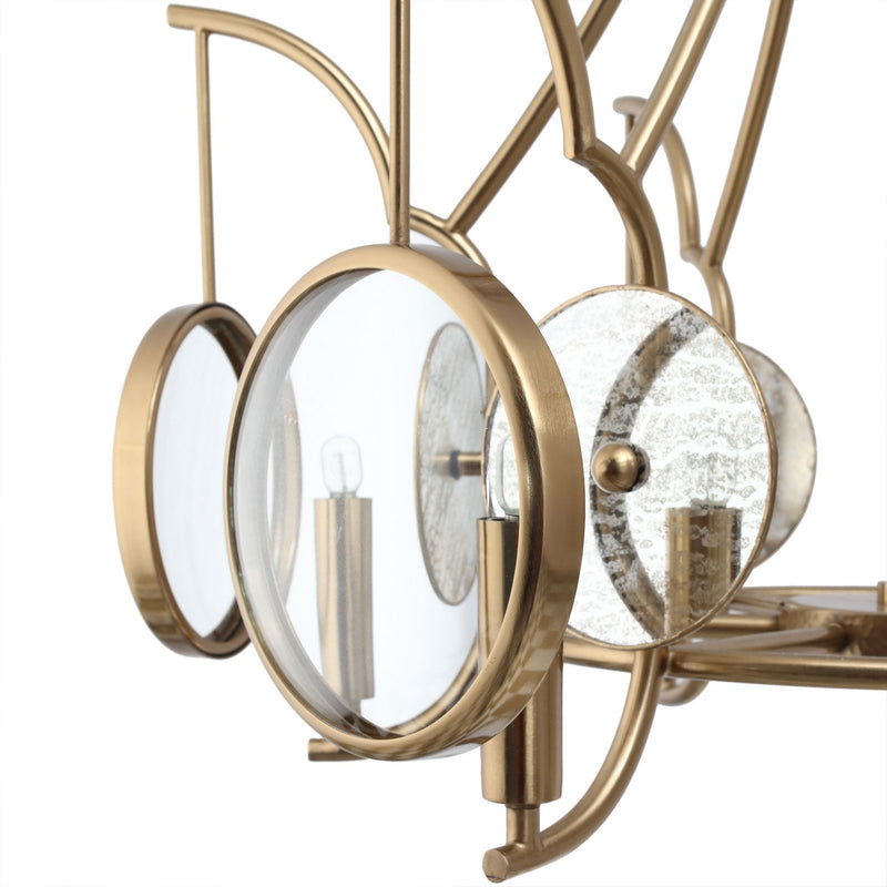 Minka Lavery 3816-863 Into Focus Six Light Chandelier, Brass Antique Alternate Image.jpg