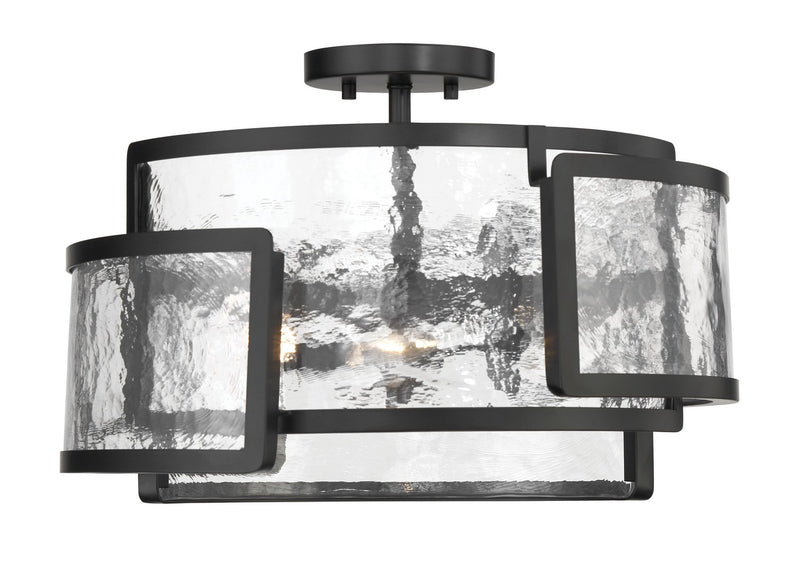 Minka Lavery 5265-66A Bella Collina Three Light Semi Flush Mount, Coal Alternate Image.jpg