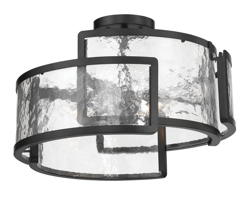 Minka Lavery 5265-66A Bella Collina Three Light Semi Flush Mount, Coal Alternate Image 4.jpg