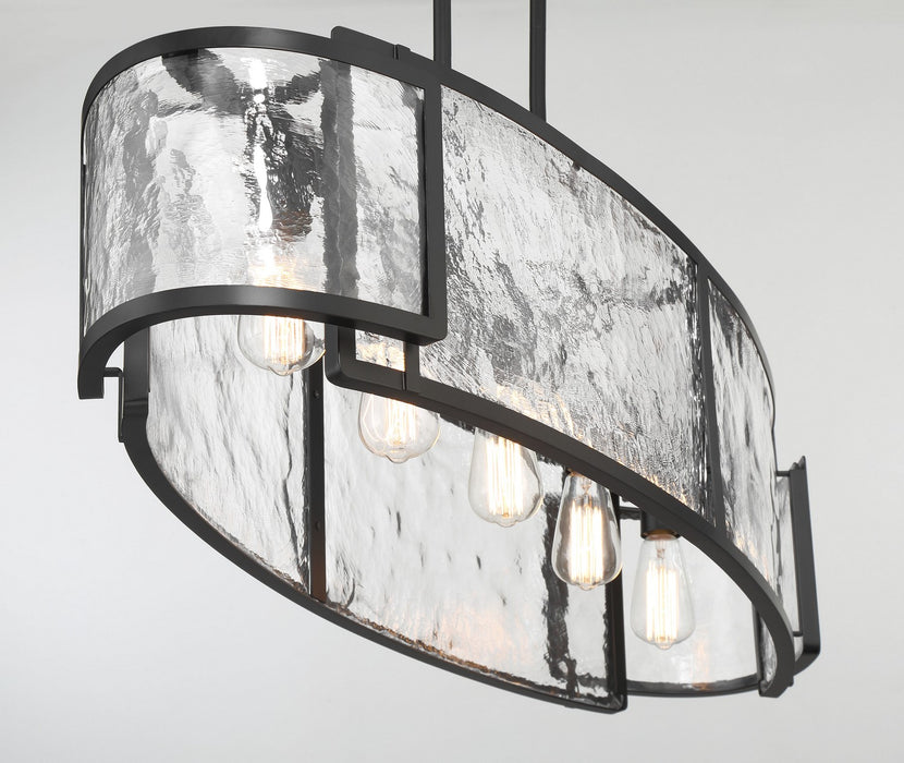 Minka Lavery 5268-66A Bella Collina Six Light Island Pendant, Coal Alternate Image 3.jpg