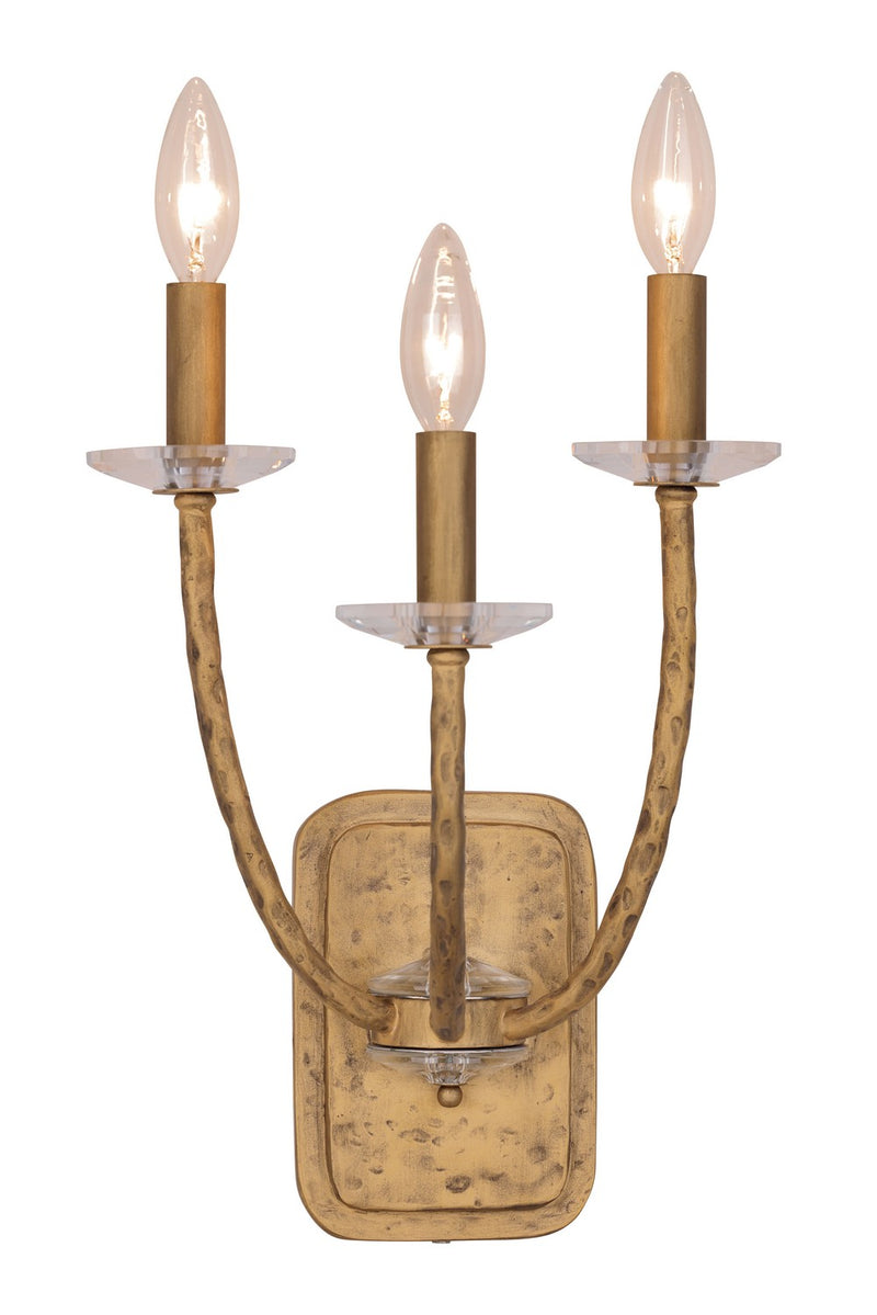 Minka Lavery 5283-788 Atella Three Light Wall Sconce, Ashen Gold Alternate Image 2.jpg