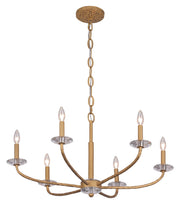 Minka Lavery 5286-788 Atella Six Light Chandelier, Ashen Gold Alternate Image.jpg