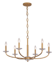 Minka Lavery 5286-788 Atella Six Light Chandelier, Ashen Gold Alternate Image 2.jpg