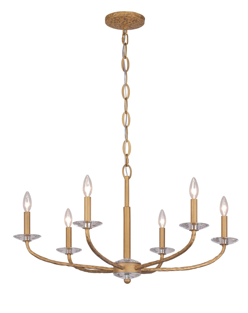 Minka Lavery 5286-788 Atella Six Light Chandelier, Ashen Gold Alternate Image 2.jpg