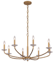 Minka Lavery 5287-788 Atella Eight Light Chandelier, Ashen Gold Alternate Image.jpg