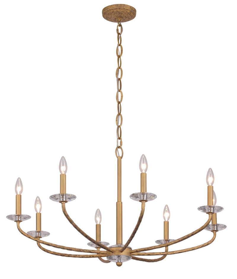 Minka Lavery 5287-788 Atella Eight Light Chandelier, Ashen Gold Alternate Image.jpg