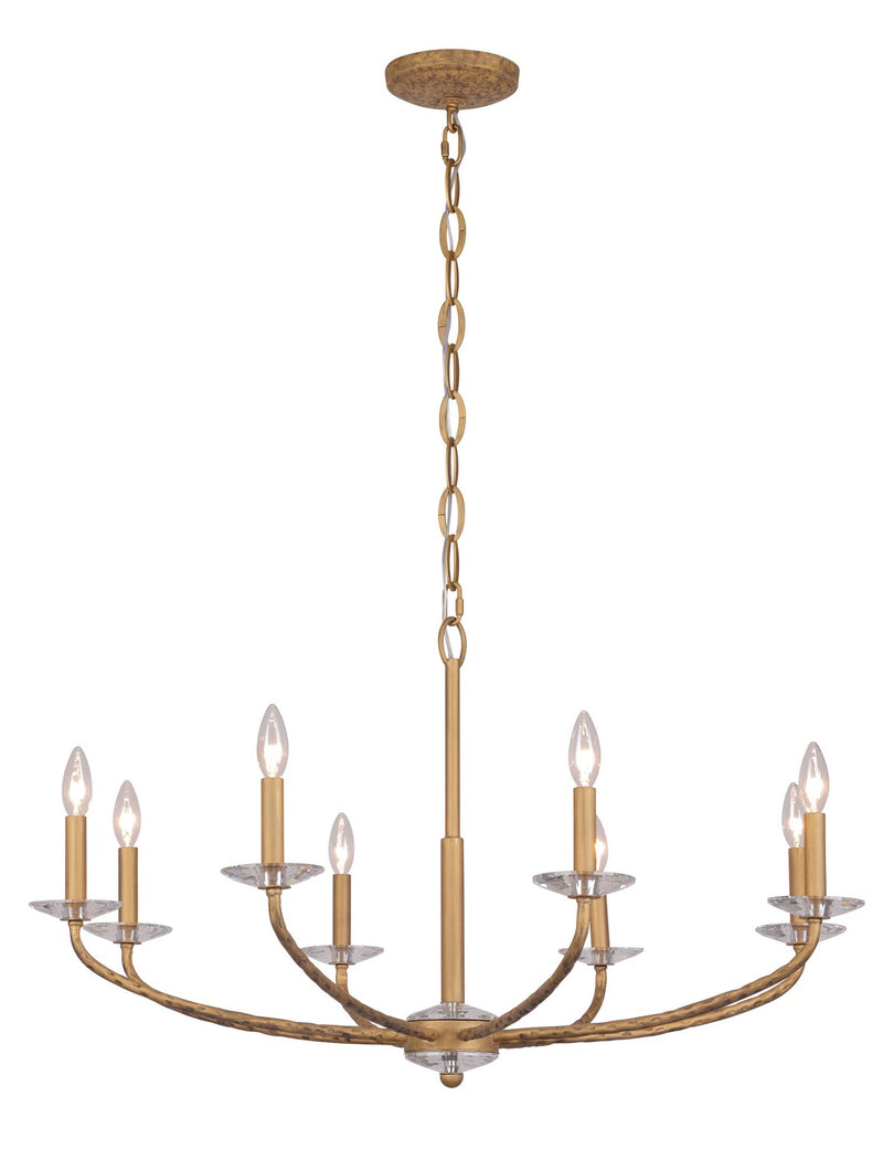 Minka Lavery 5287-788 Atella Eight Light Chandelier, Ashen Gold Alternate Image 2.jpg